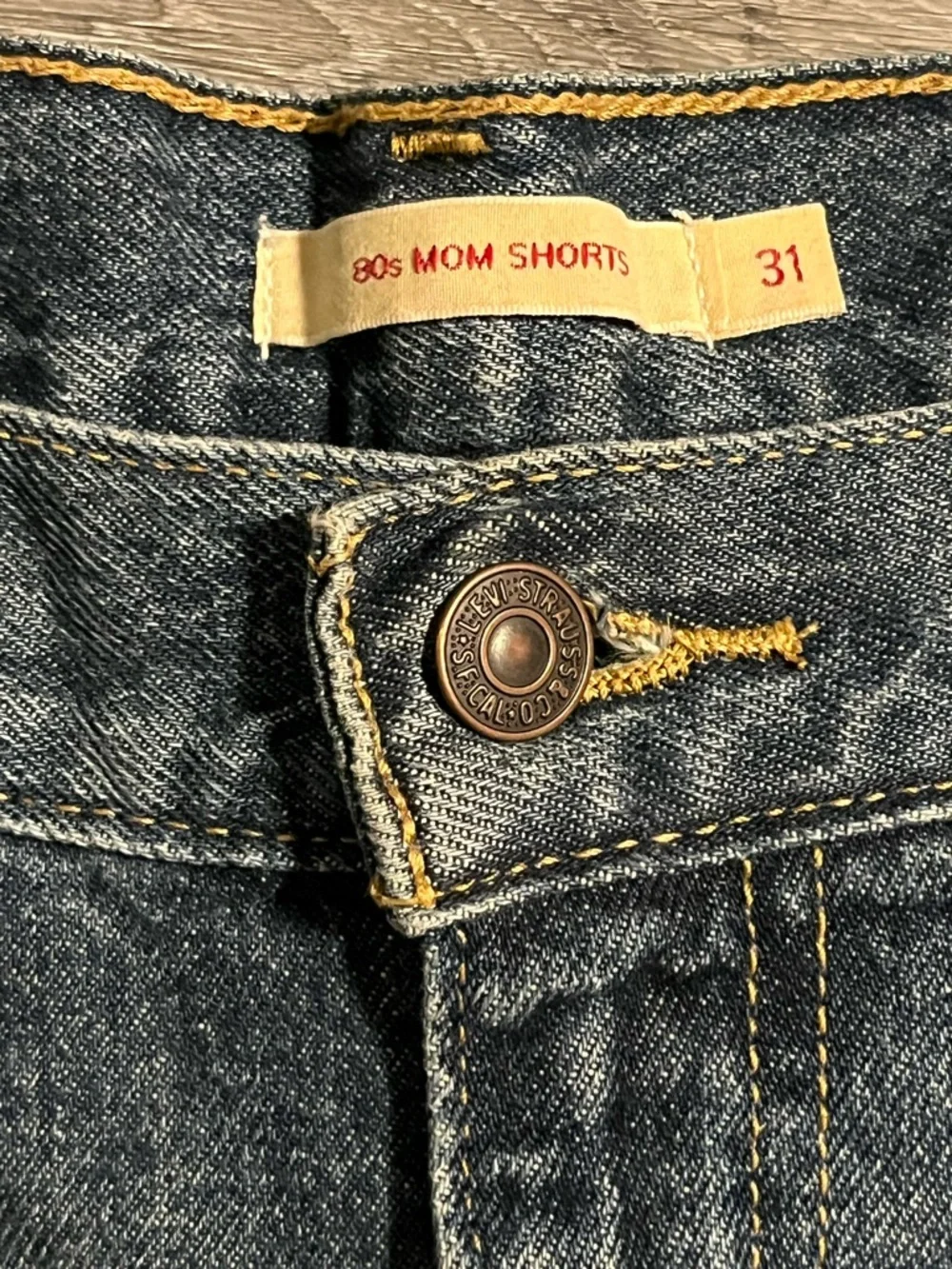 Levi's Dark Blue Denim Jean Shorts